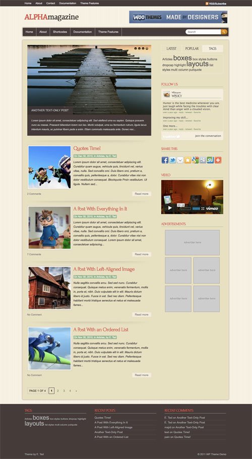 Alpha-Magazine wordpress theme