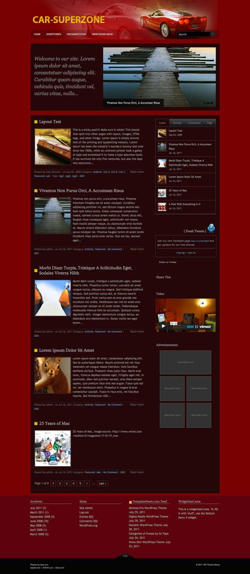 Car-Superzone wordpress theme