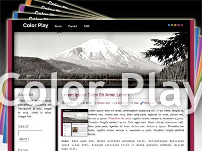 color play wordpress theme