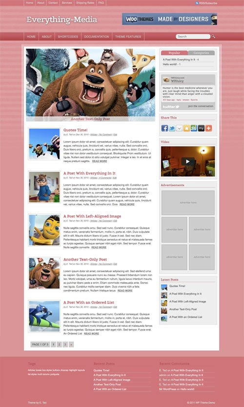 Everything-Media wordpress theme
