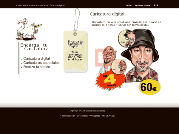 Fabrica de Caricaturas WordPress Theme