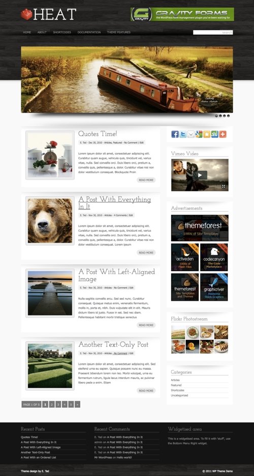 heat wordpress theme