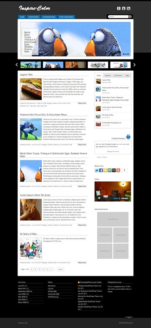 Inspire-Color wordpress theme