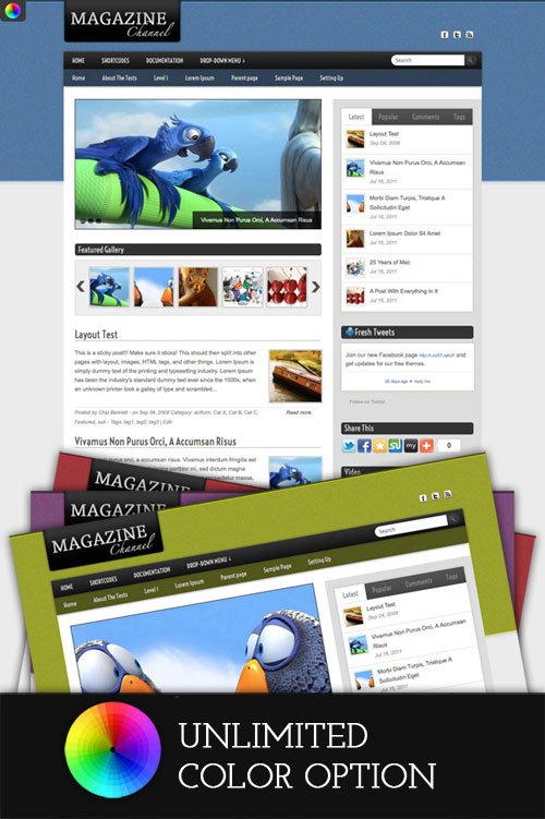 Magazine-Channel wordpress theme