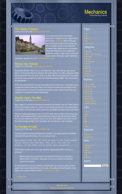 mechanics wordpress theme