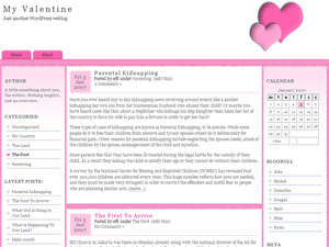 my valentine wordpress theme