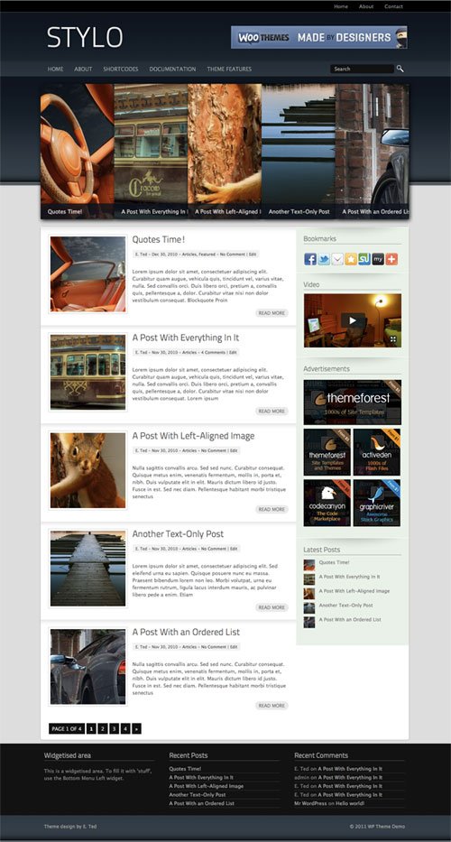 stylo wordpress theme