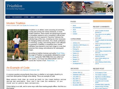 triathlon wordpress theme