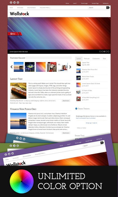 Wallstock wordpress theme