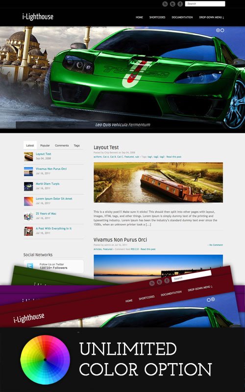i-Lighthouse wordpress theme