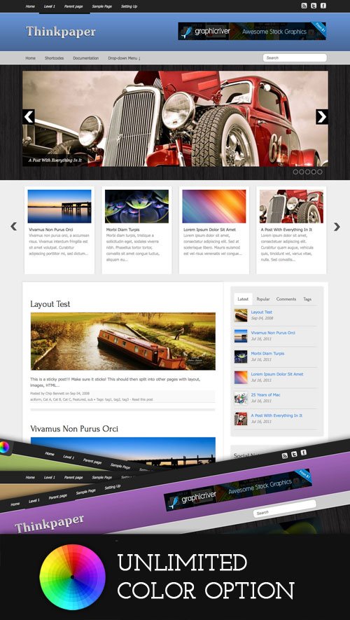 Thinkpaper wordpress theme