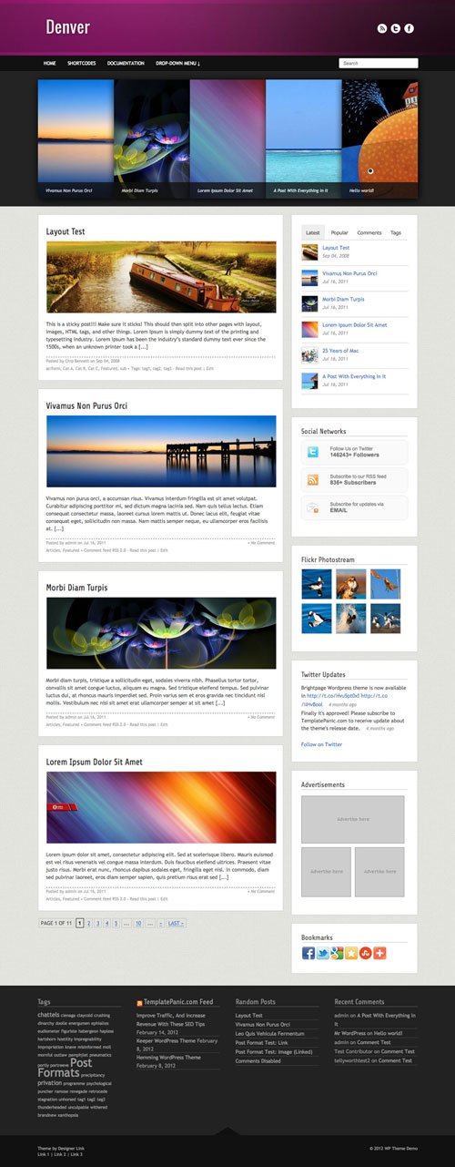 Denver wordpress theme