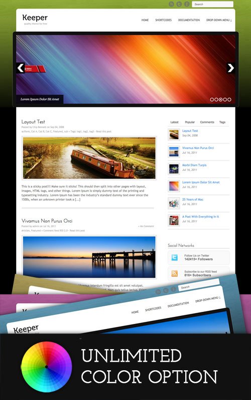 Keeper wordpress theme