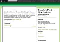 simply green blogger template