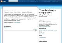 simply blue blogger template