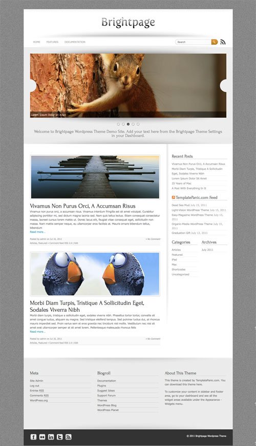 Brightpage WordPress Theme