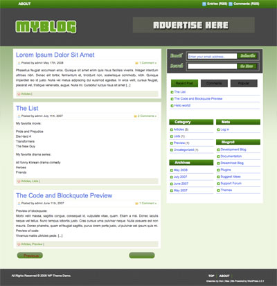 Greentec WordPress Theme