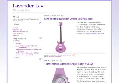 lavender lav blogger template