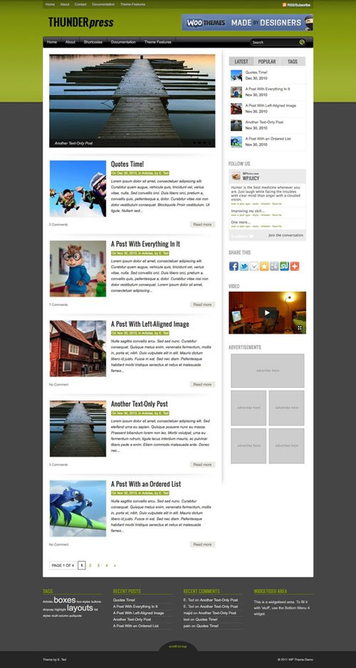 Thunderpress wordpress theme