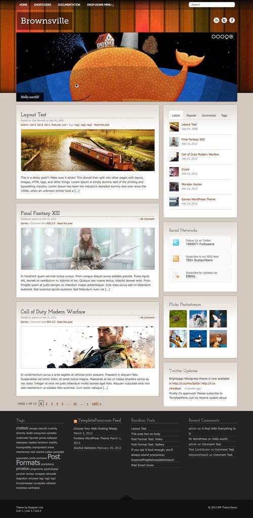 Brownsville wordpress theme