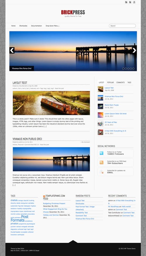 Brickpress WordPress Theme