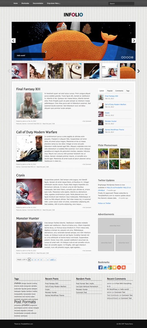 Infolio WordPress Theme
