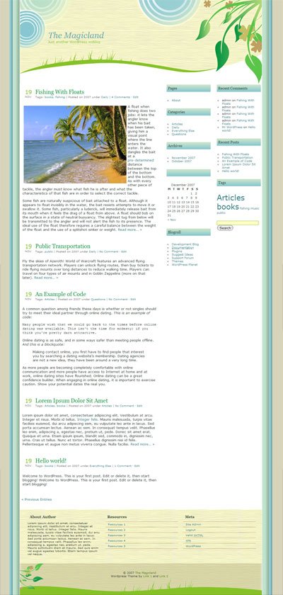 Magicland WordPress Theme