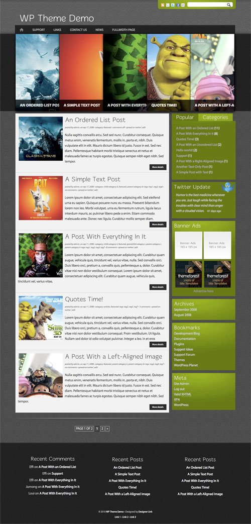 Avatarized WordPress Theme